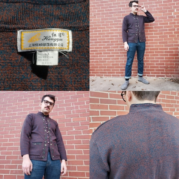 Vintage Embroidered Knit Sweater by Hongque - Picture 4 of 4